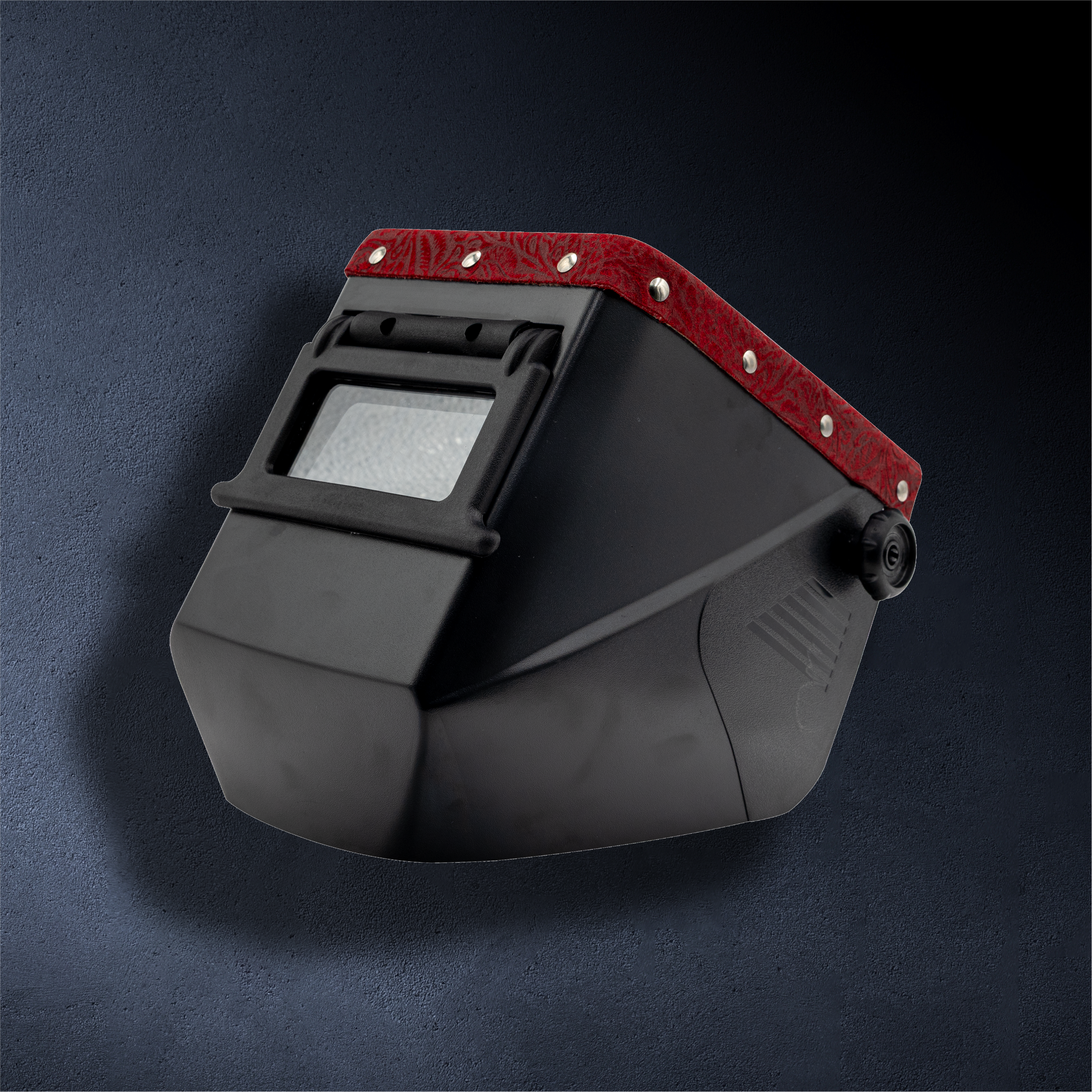 Jackson Safety HSL-2 Passive Welding Helmet – Lift Front with Outlaw Leather Trim (Red Floral)